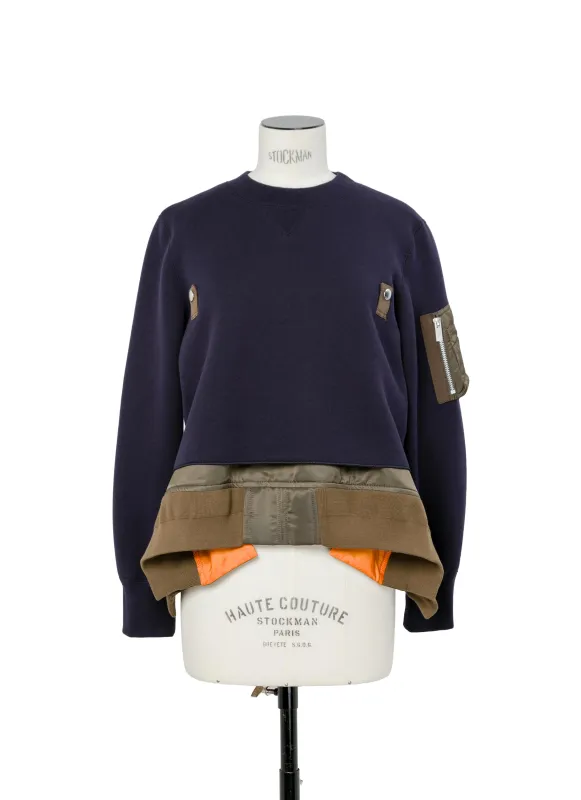 Sponge Sweat x Nylon Twill Pullover sold by Sacai