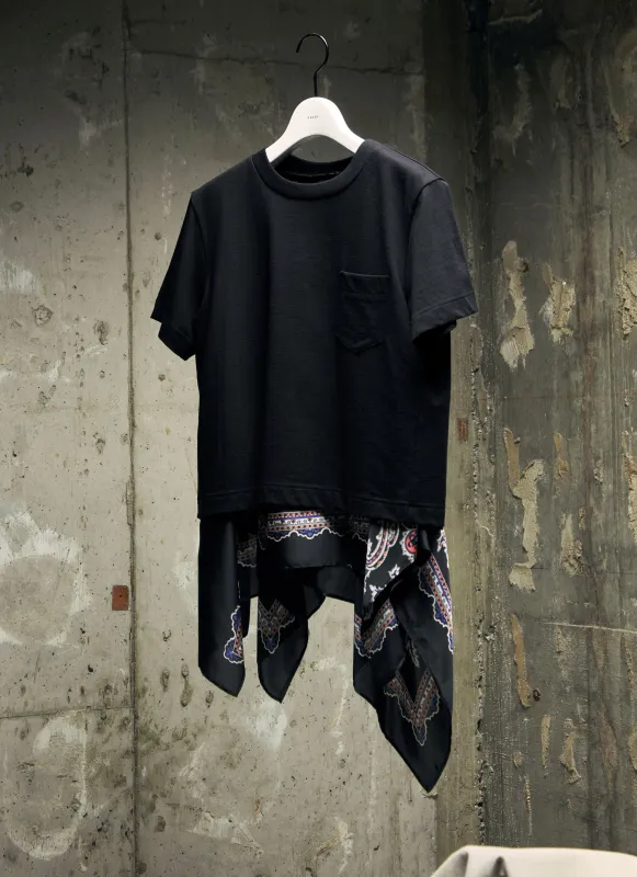 Paisley Print x Cotton Jersey T-Shirt sold by Sacai
