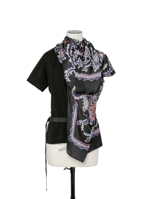 Paisley Print x Cotton Jersey T-Shirt sold by Sacai