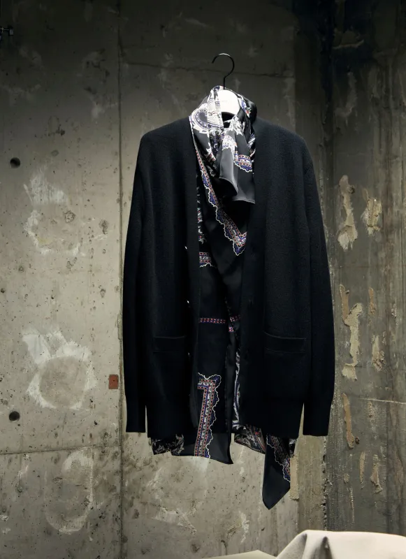 Paisley Print x Wool Knit Cardigan sold by Sacai