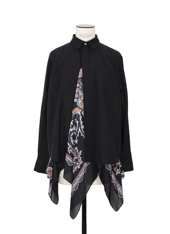 Suiting x Paisley Print Shirt made by Sacai