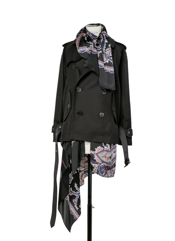 Cotton Gabardine x Paisley Print Jacket sold by Sacai