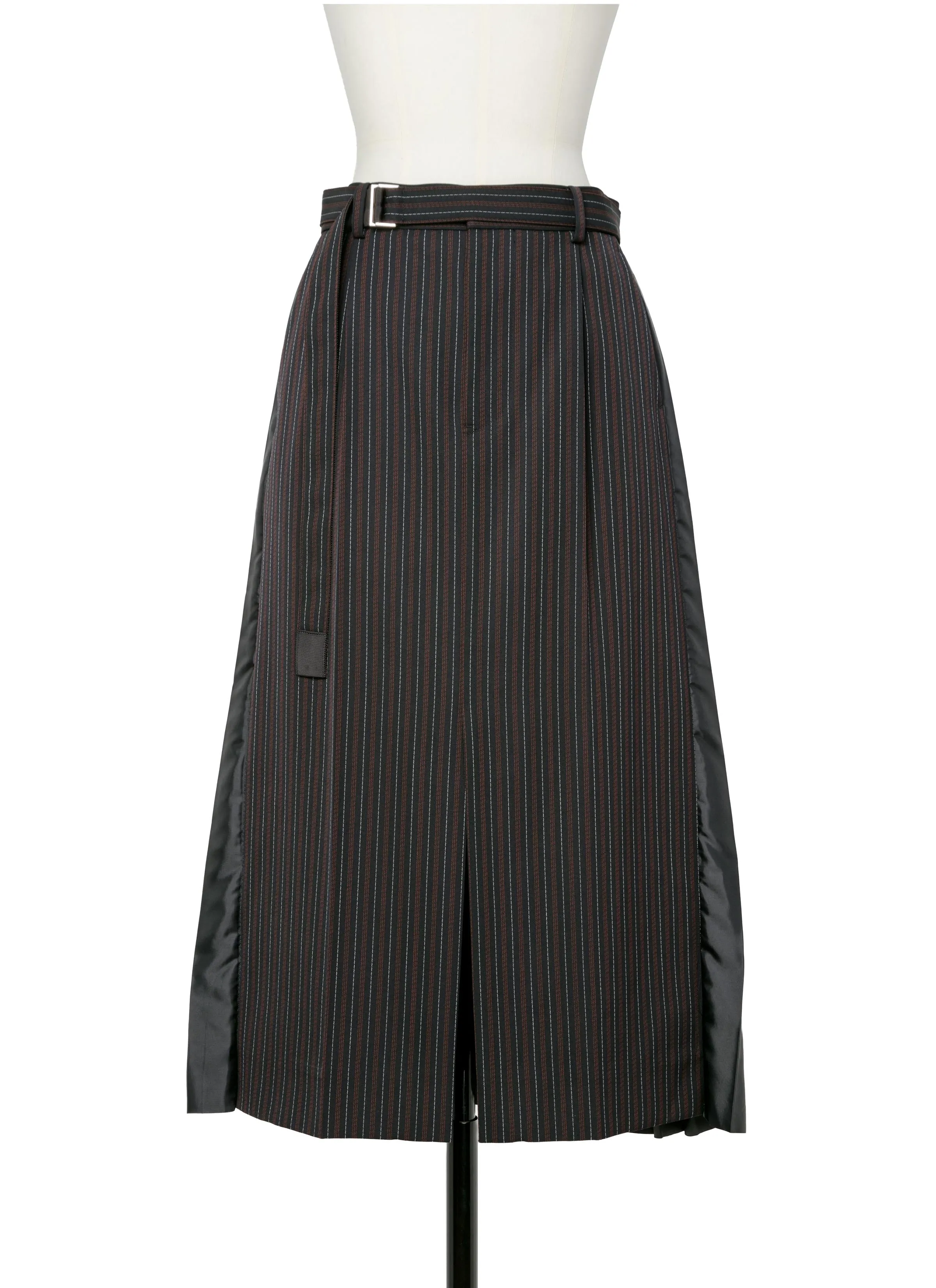Stripe Doeskin Skirt sold by Sacai