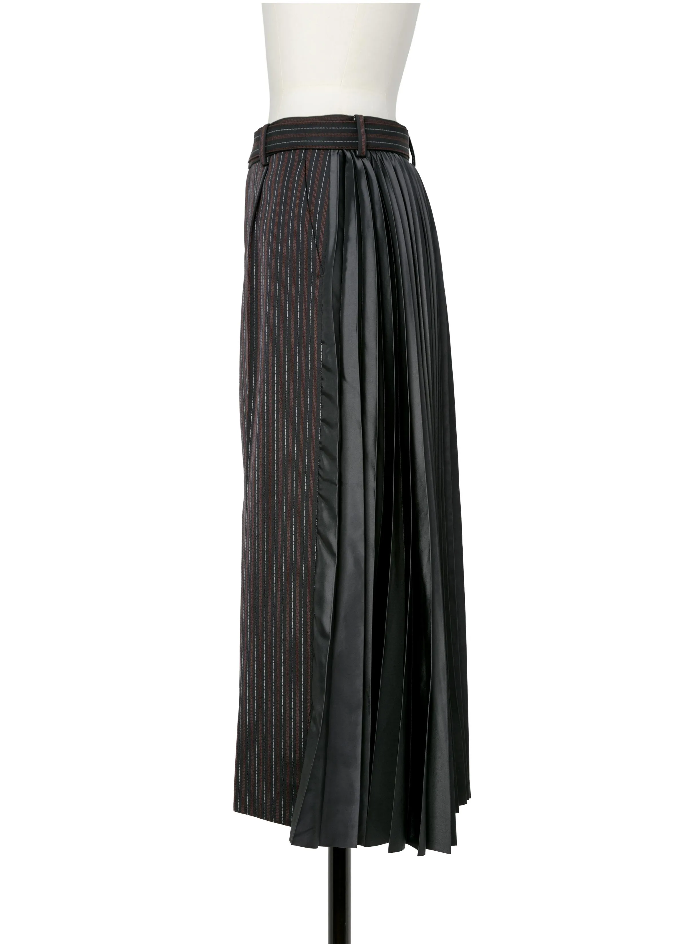 Stripe Doeskin Skirt sold by Sacai product image thumbnail 2