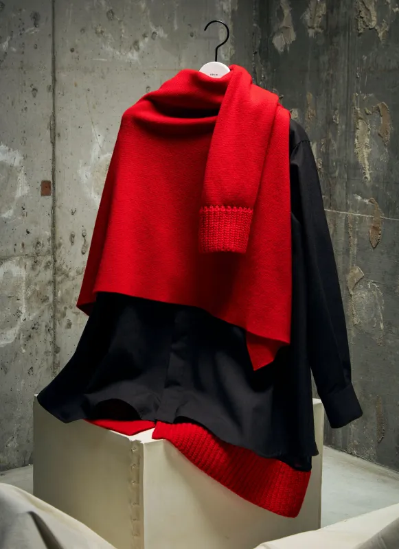 Suiting x Wool Knit Dress sold by Sacai