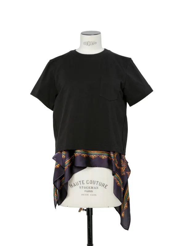 Paisley Print x Cotton Jersey T-Shirt sold by Sacai