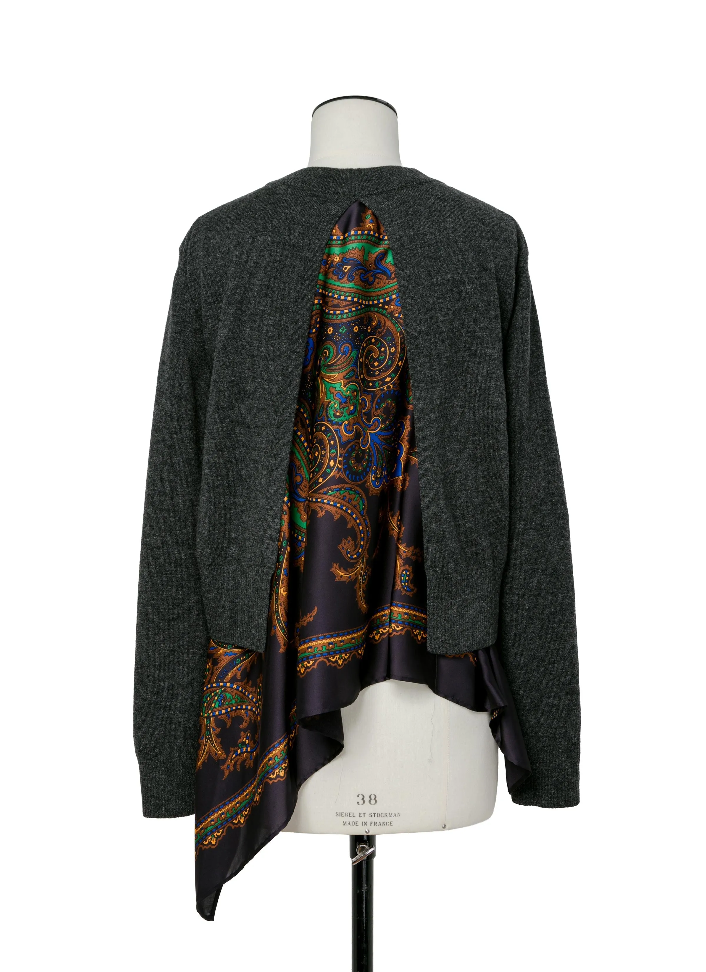 Paisley Print x Wool Knit Pullover sold by Sacai product image thumbnail 3