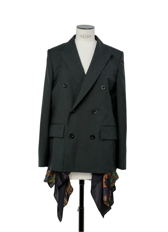 Suiting x Paisley Print Jacket made by Sacai