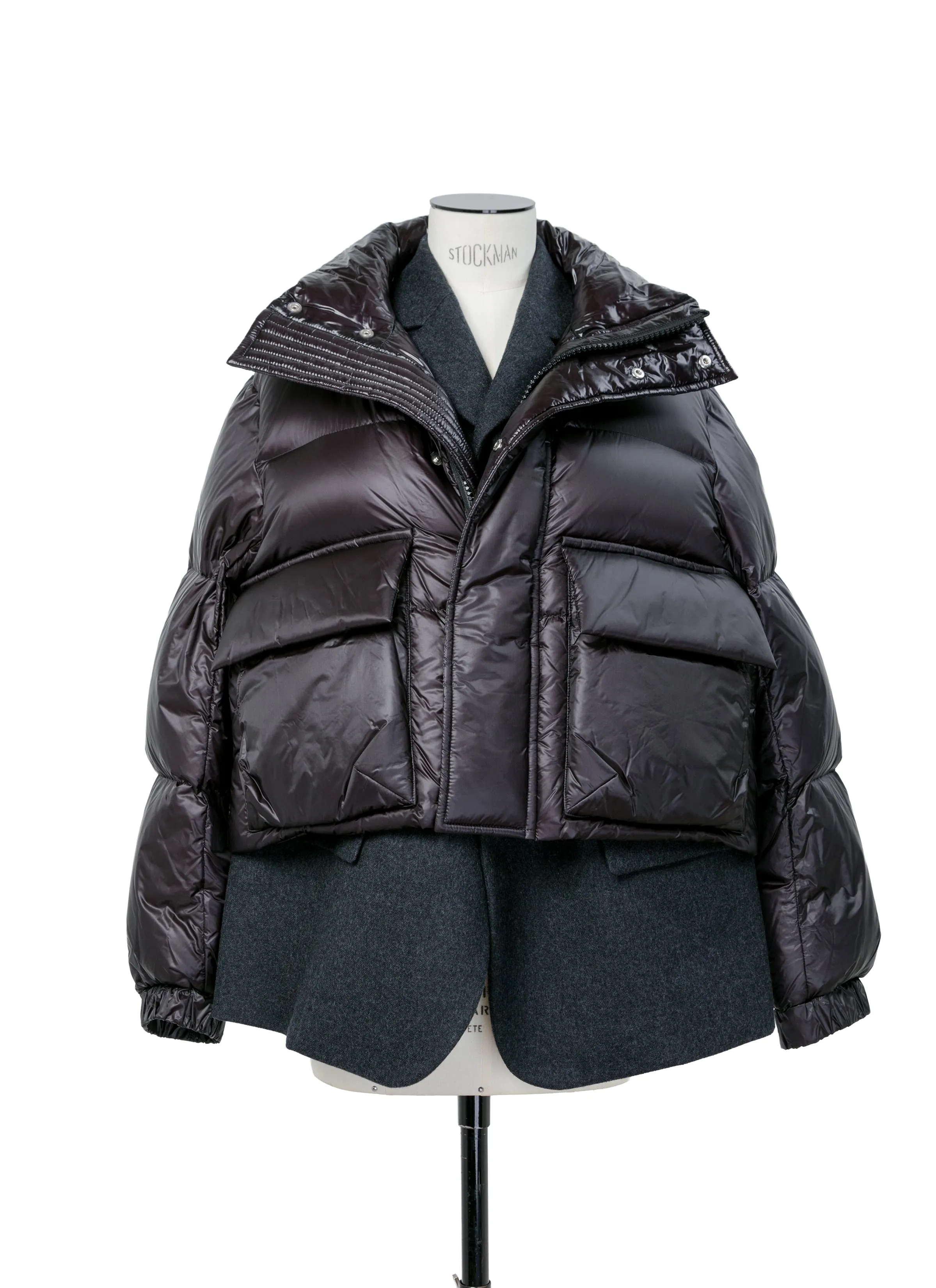 Wool Melton x Puffer Blouson sold by Sacai