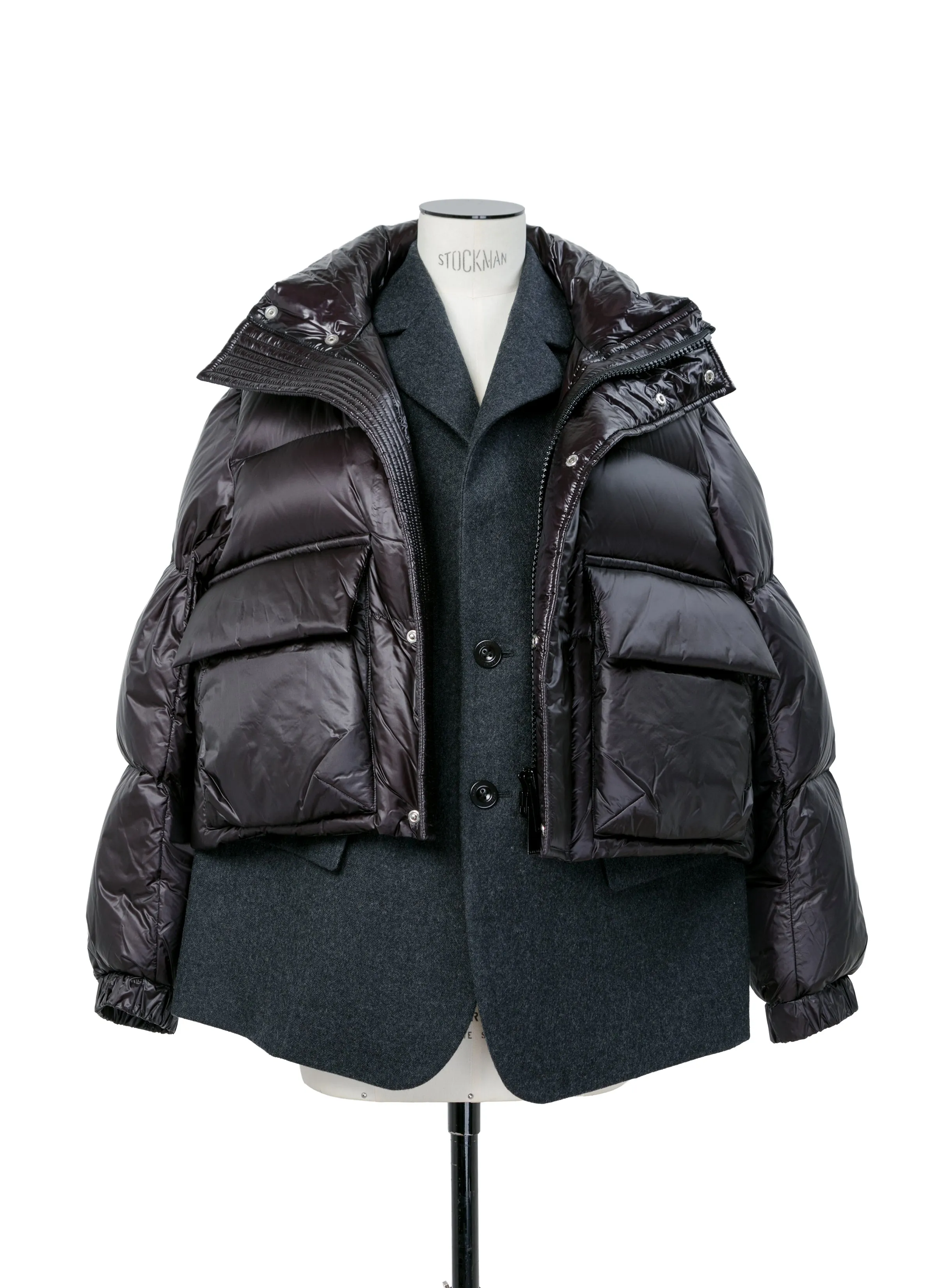 Wool Melton x Puffer Blouson sold by Sacai product image thumbnail 2