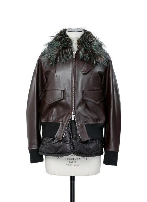 Leather Blouson sold by Sacai