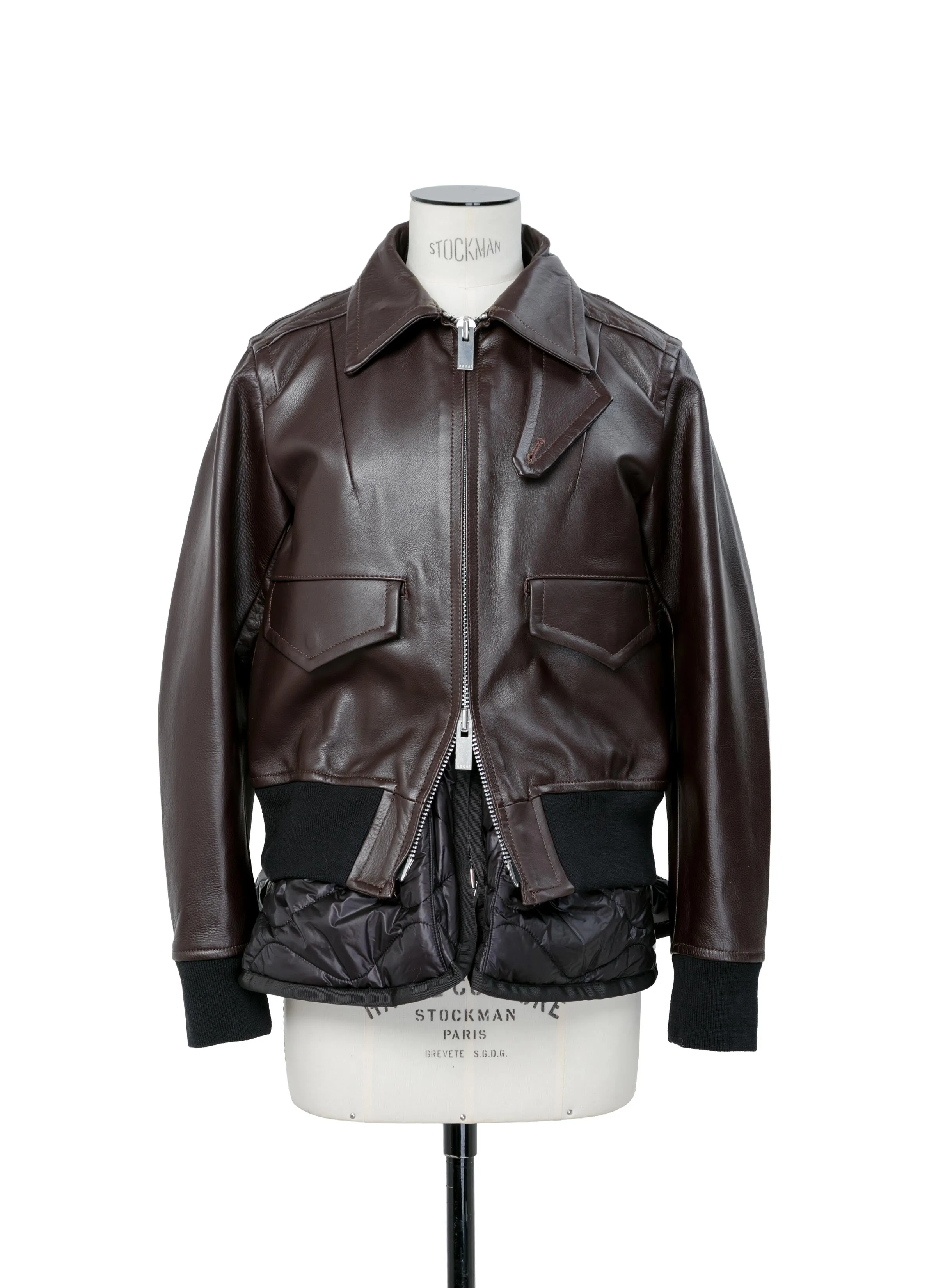 Leather Blouson sold by Sacai product image thumbnail 4