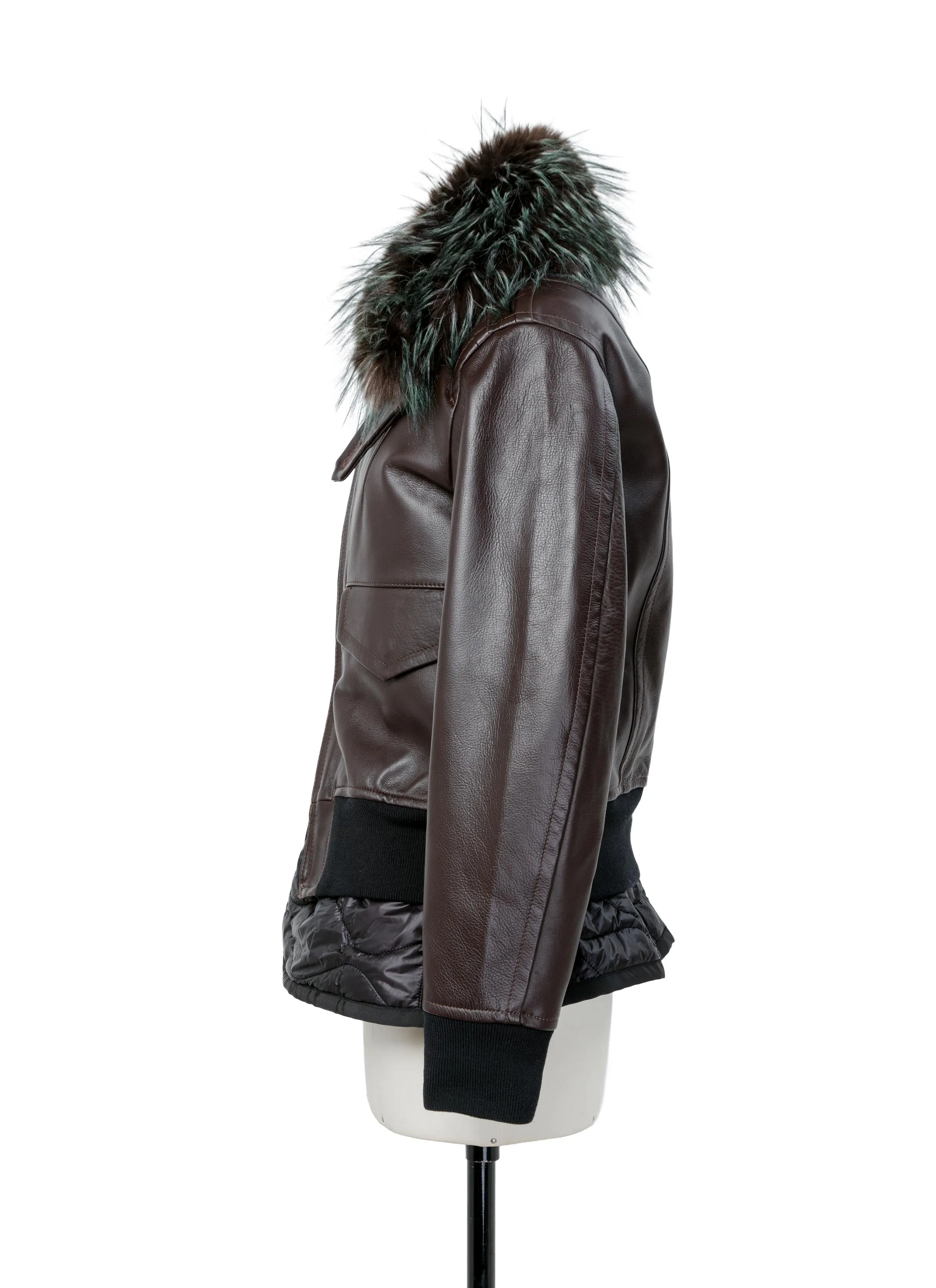 Leather Blouson sold by Sacai product image thumbnail 2