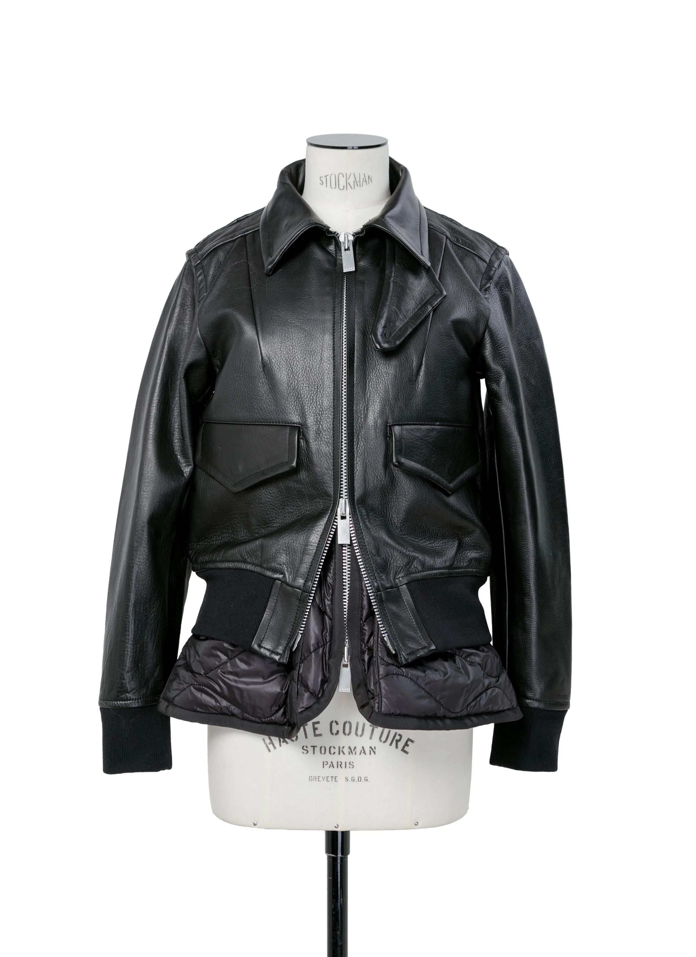 Leather Blouson sold by Sacai product image thumbnail 4