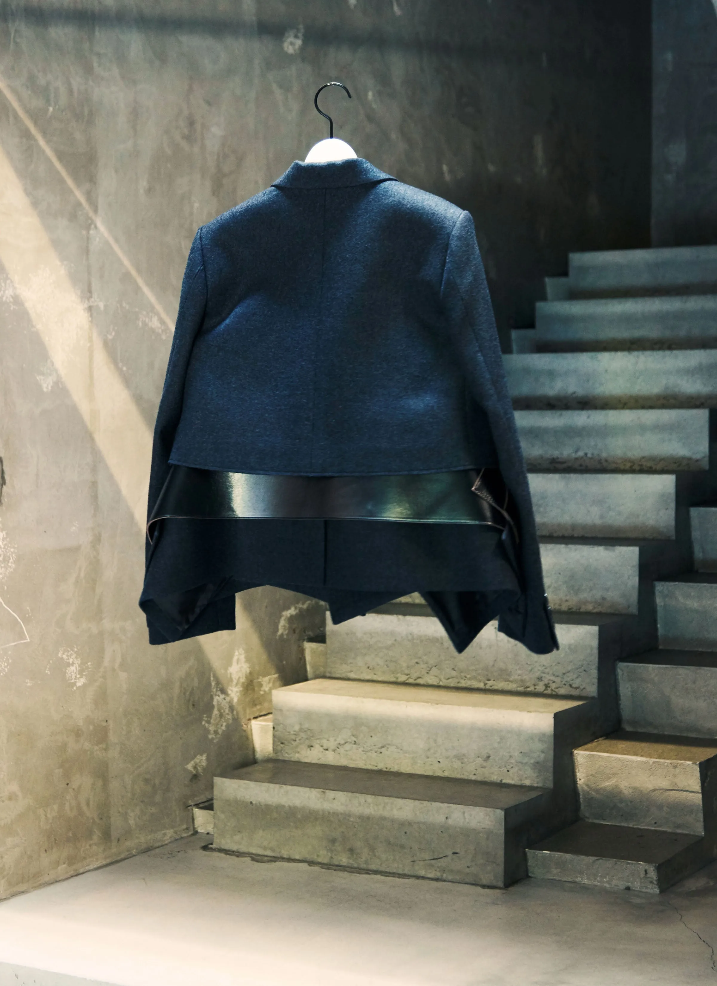 Wool Melton x Leather Jacket sold by Sacai product image thumbnail 5