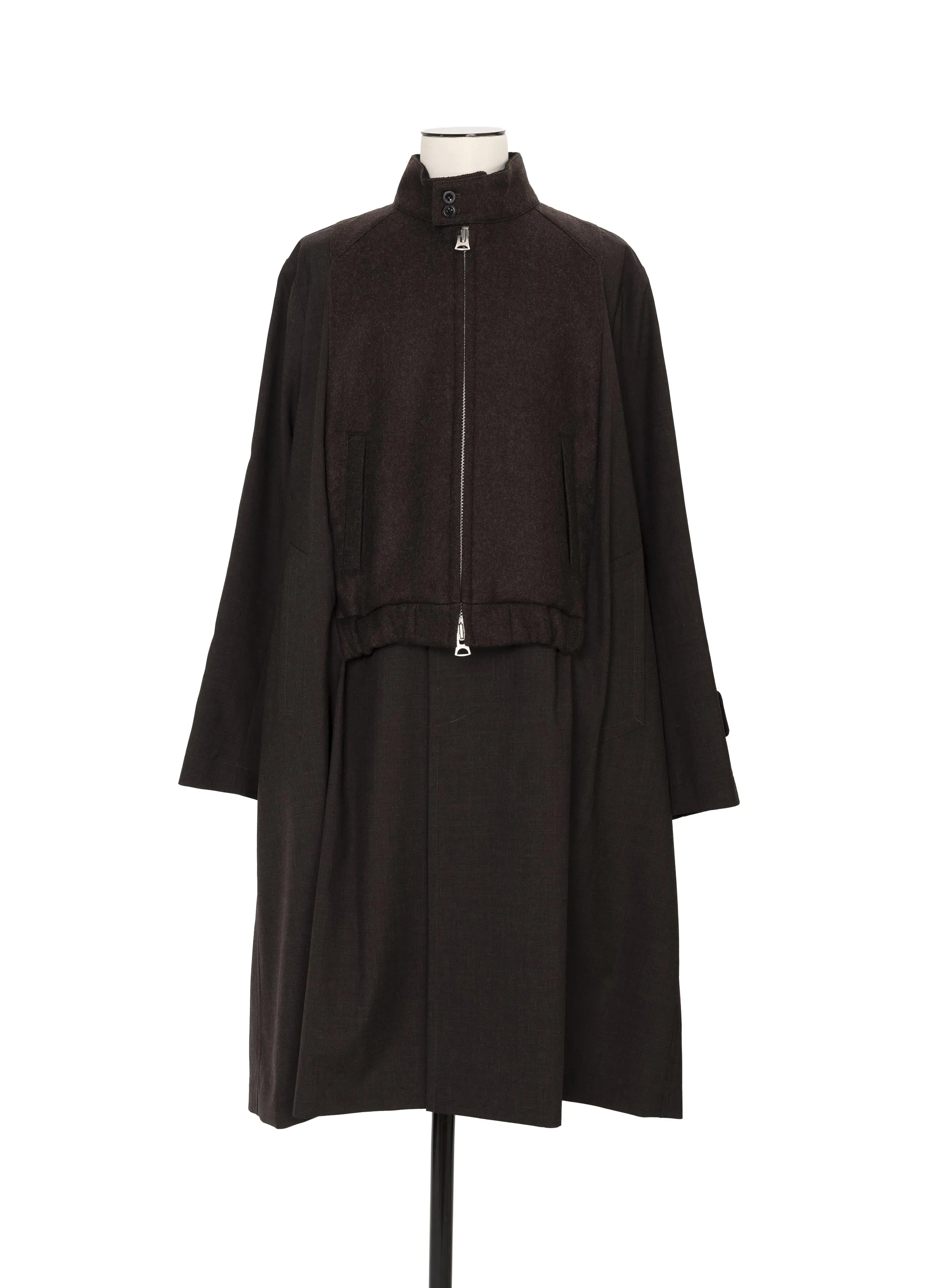 Suiting x Wool Melton Coat sold by Sacai