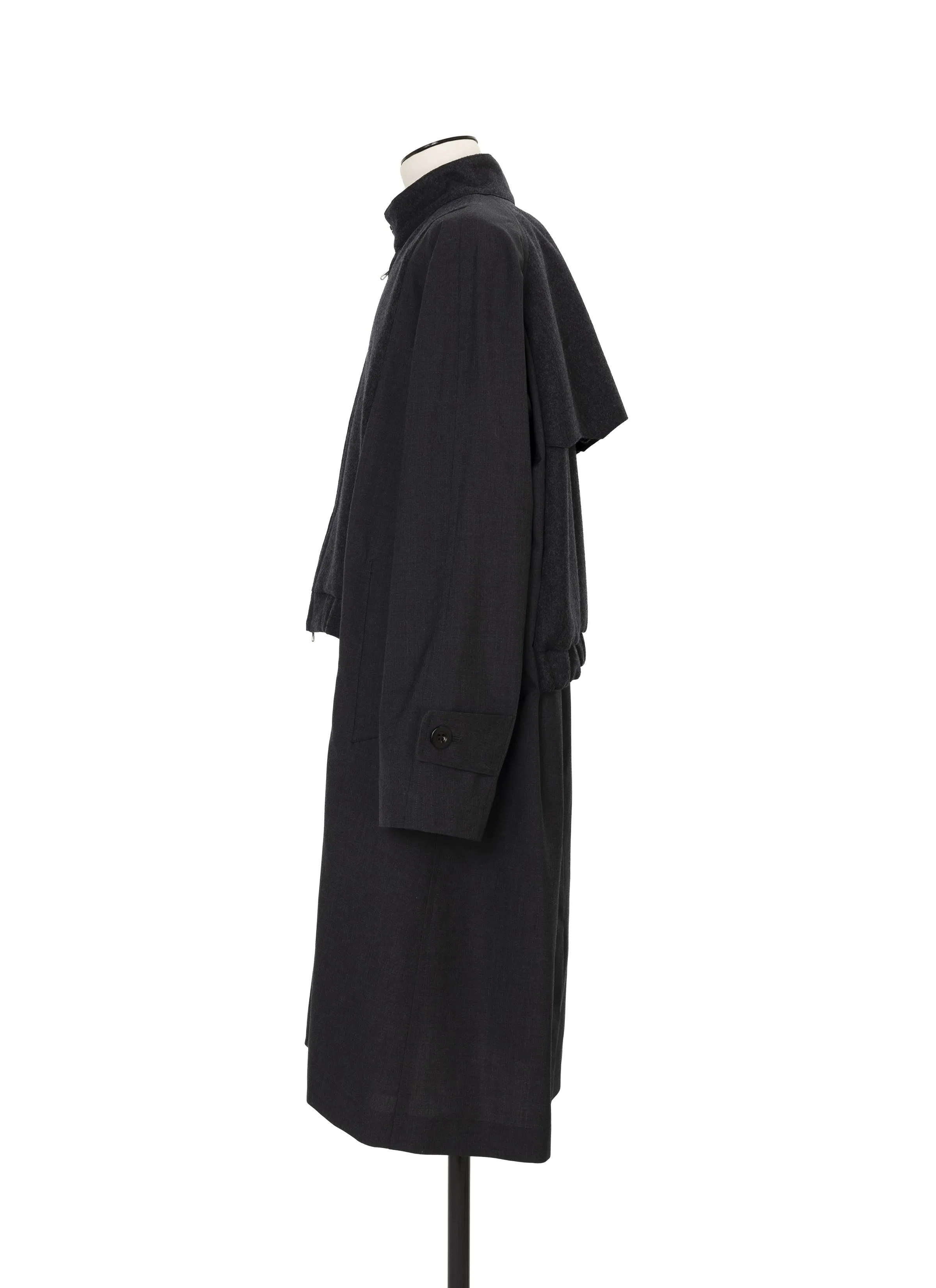 Suiting x Wool Melton Coat sold by Sacai product image thumbnail 3