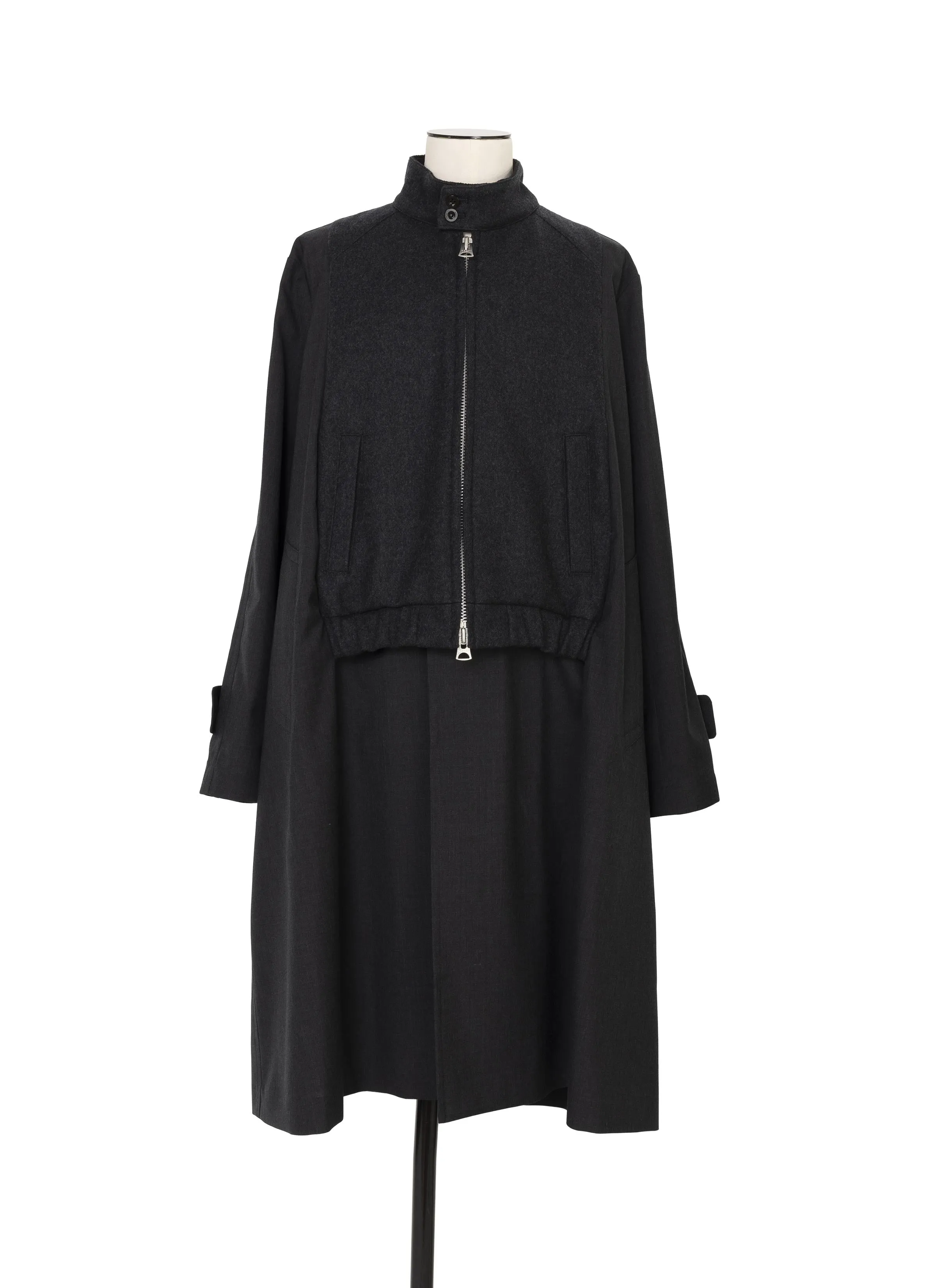 Suiting x Wool Melton Coat sold by Sacai product image thumbnail 2