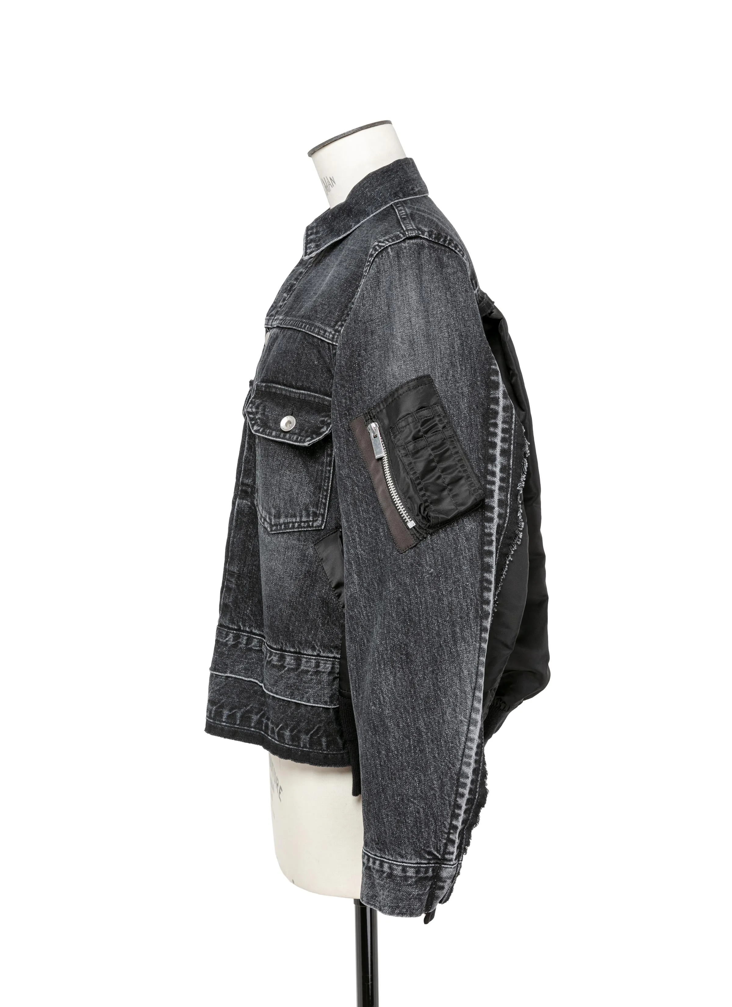 Denim x Nylon Twill Jacket sold by Sacai product image thumbnail 2