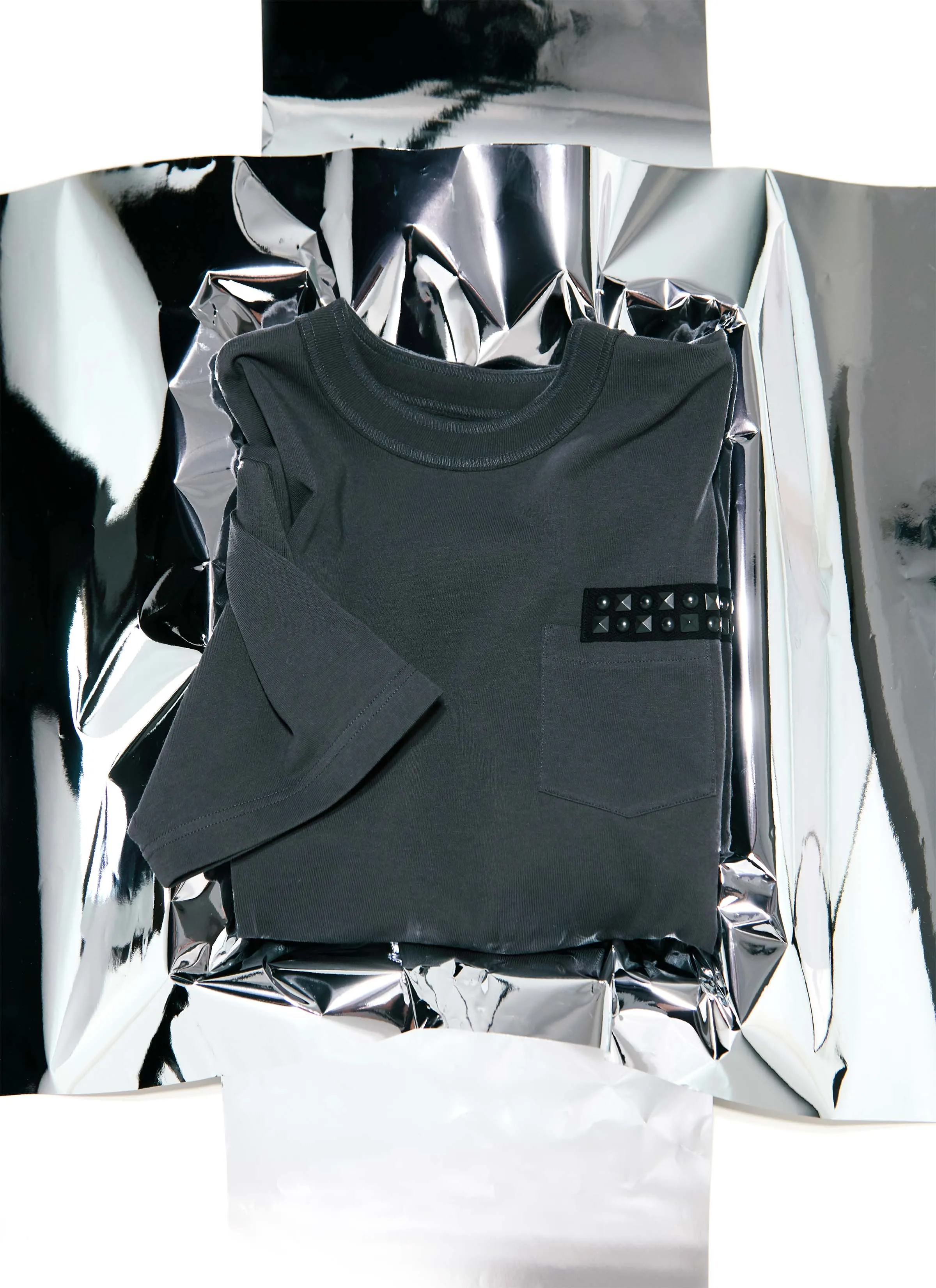 Studded Cotton Jersey T-Shirt sold by Sacai