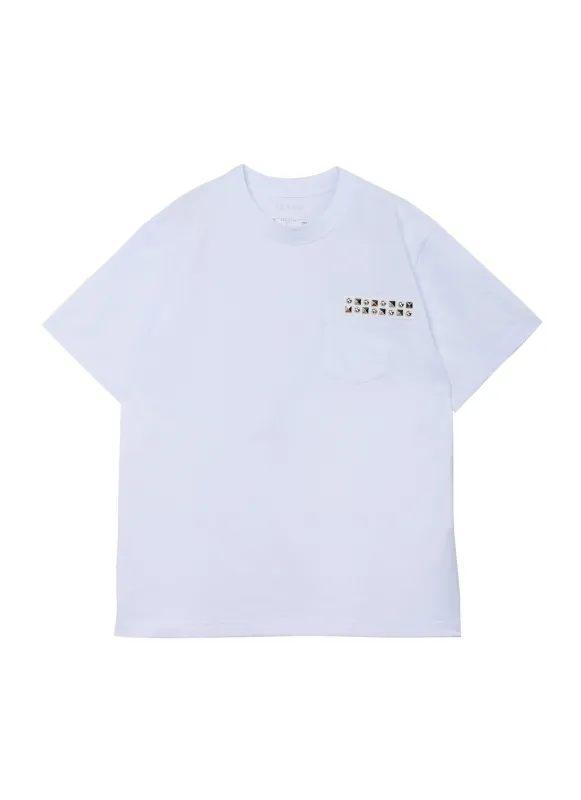 Studded Cotton Jersey T-Shirt sold by Sacai