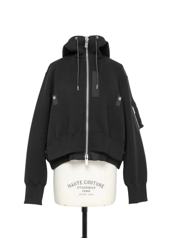 Sponge Sweat x Nylon Twill Hoodie sold by Sacai