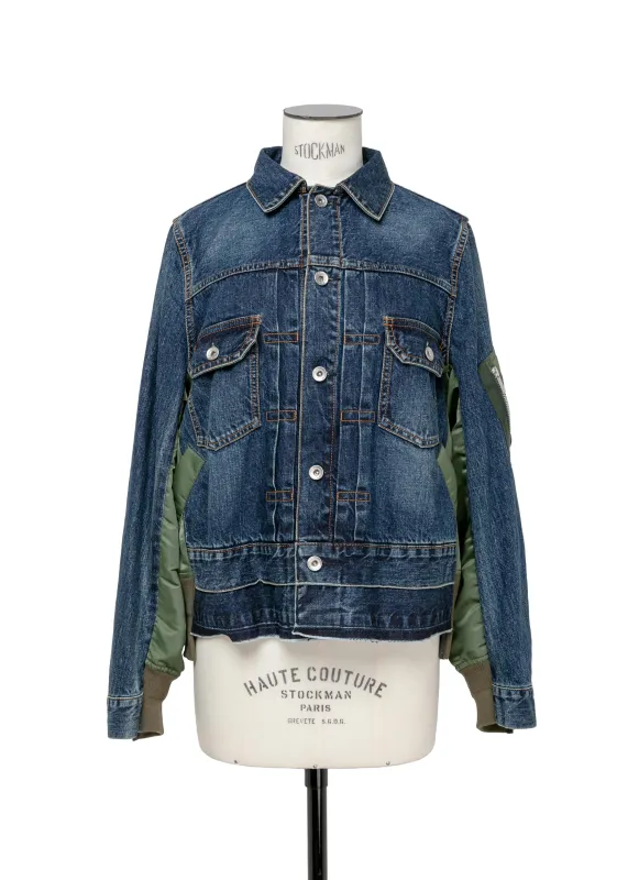 Denim x Nylon Twill Jacket sold by Sacai