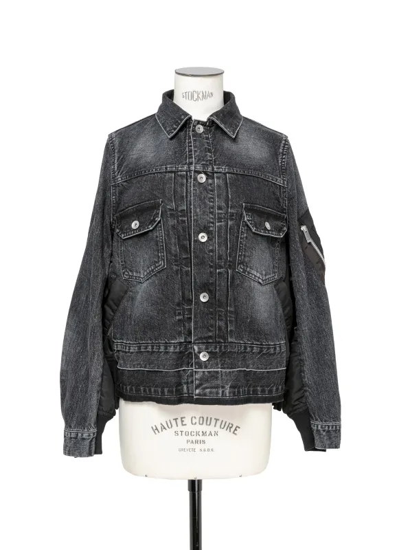 Denim x Nylon Twill Jacket sold by Sacai