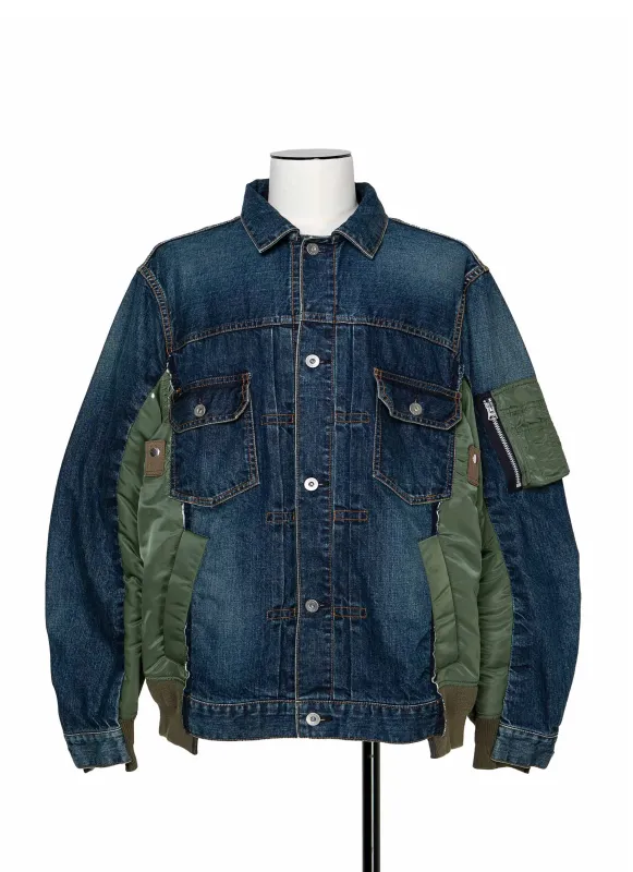 Denim x Nylon Twill Jacket sold by Sacai