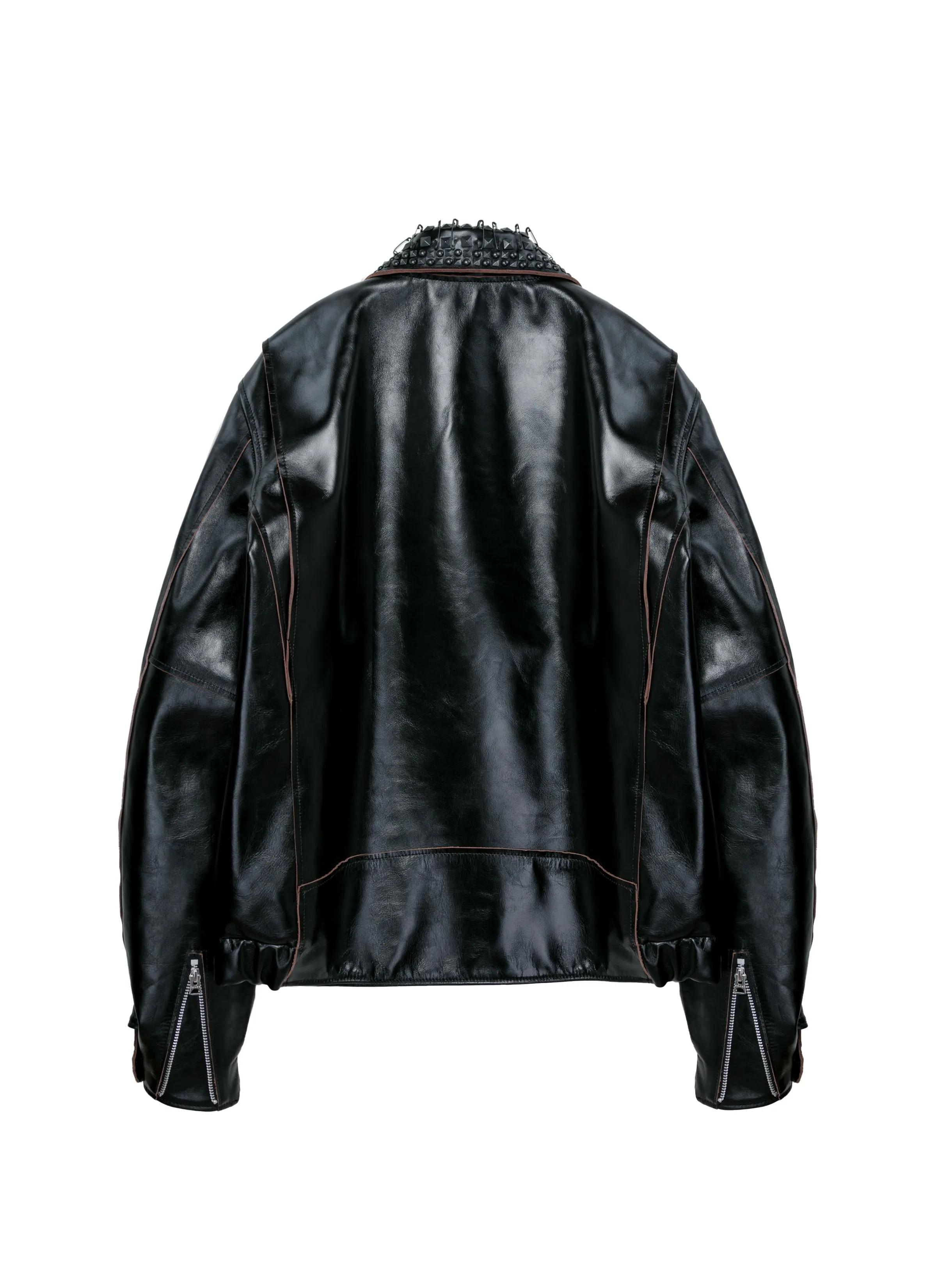 Studded Leather Jacket sold by Sacai product image thumbnail 3