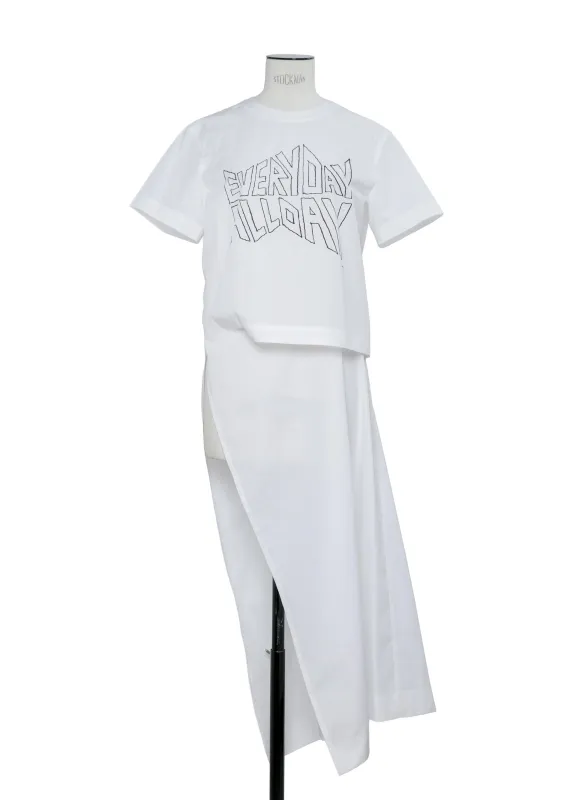 geoff sacai by Geoff Mcfetridge Poplin Dress sold by Sacai