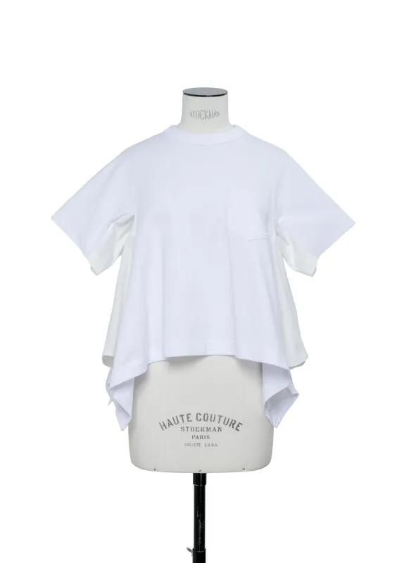 Light Weight Denim x Cotton Jersey T-Shirt sold by Sacai