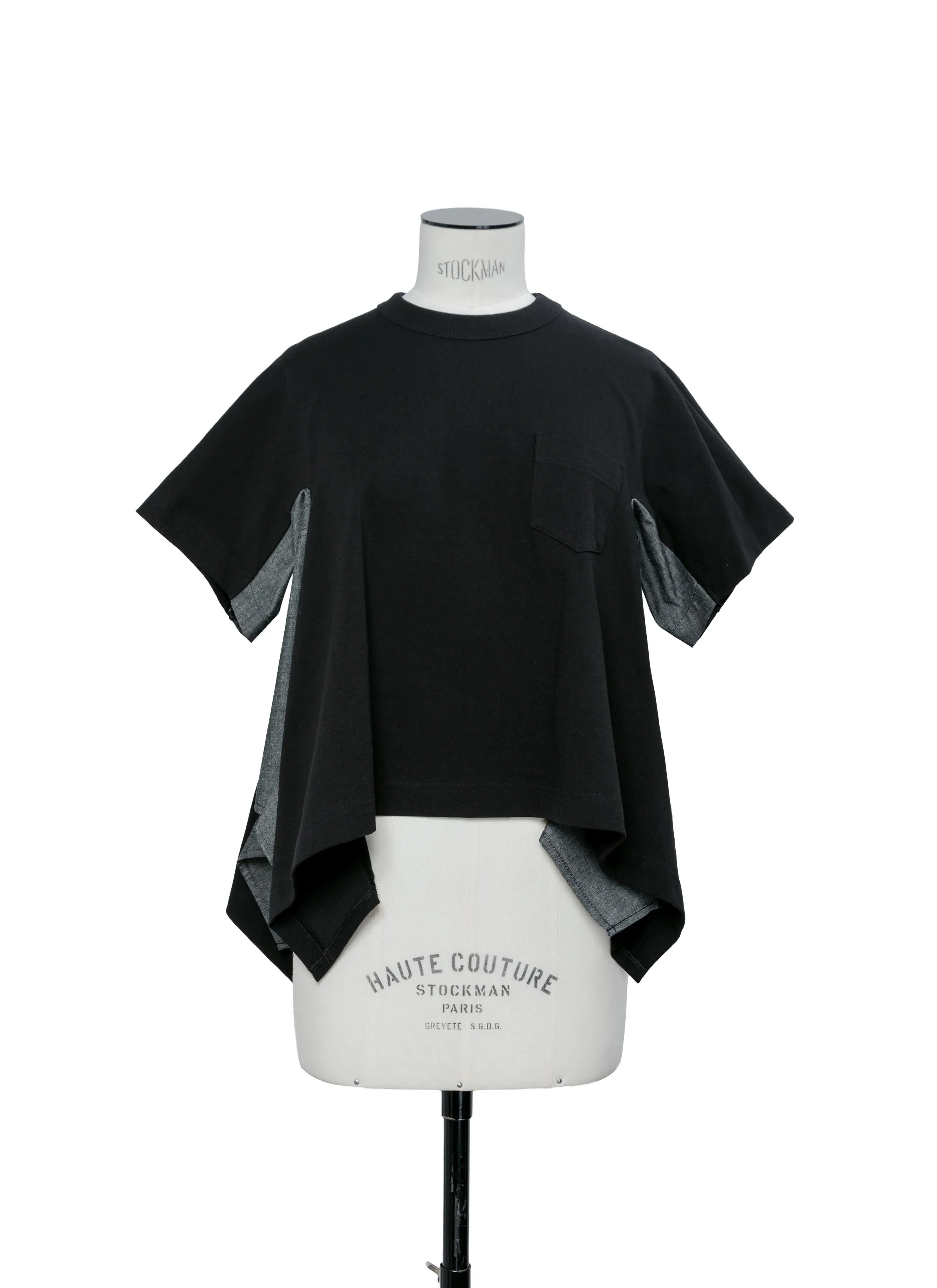 Light Weight Denim x Cotton Jersey T-Shirt sold by Sacai