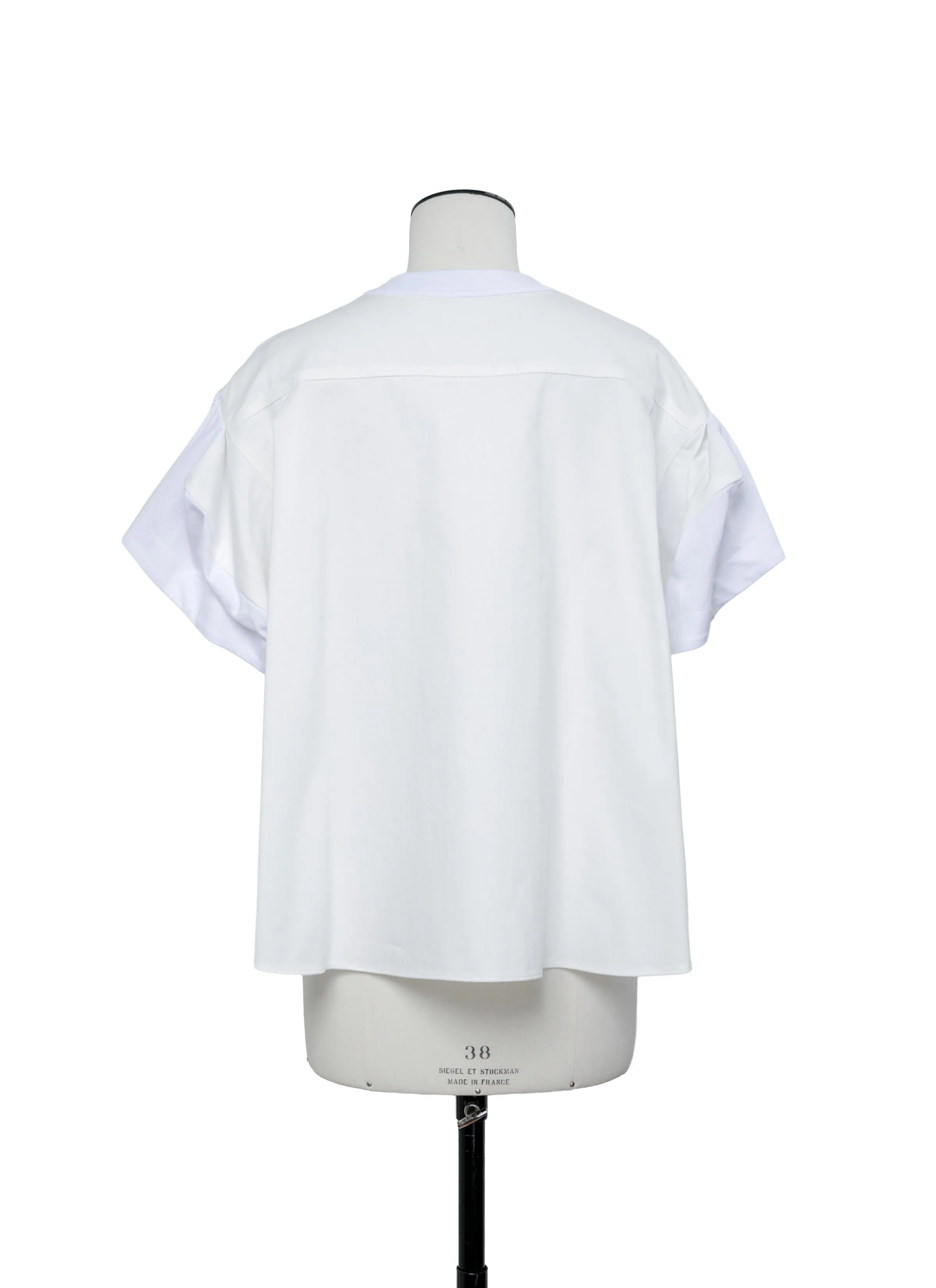 Light Weight Denim x Cotton Jersey T-Shirt sold by Sacai product image thumbnail 3