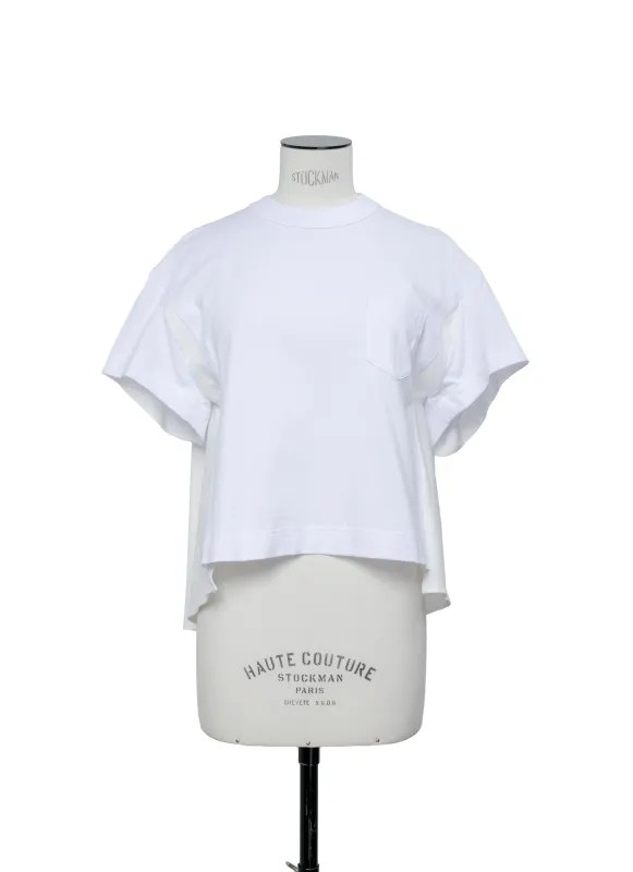 Light Weight Denim x Cotton Jersey T-Shirt sold by Sacai