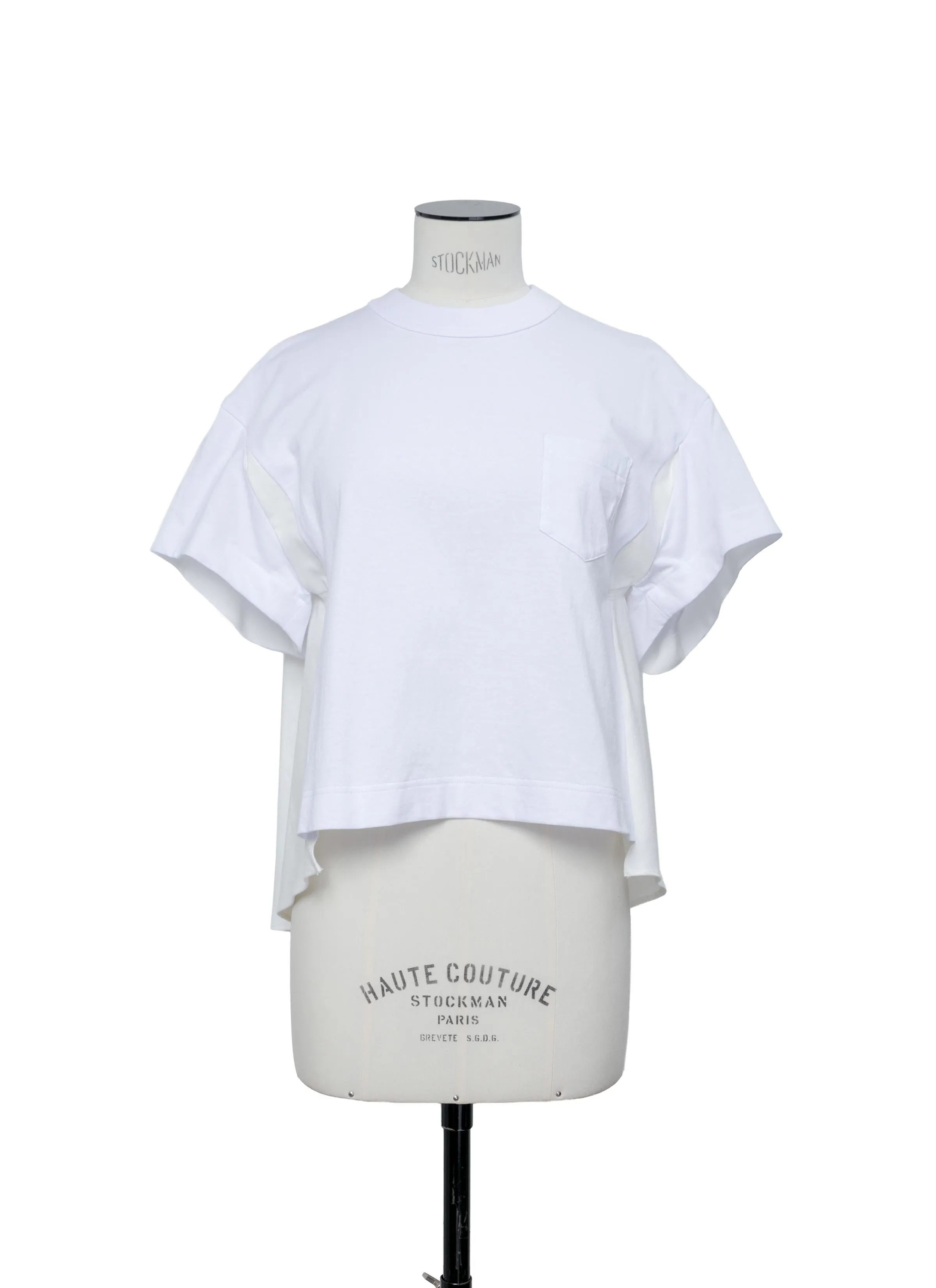 Light Weight Denim x Cotton Jersey T-Shirt sold by Sacai