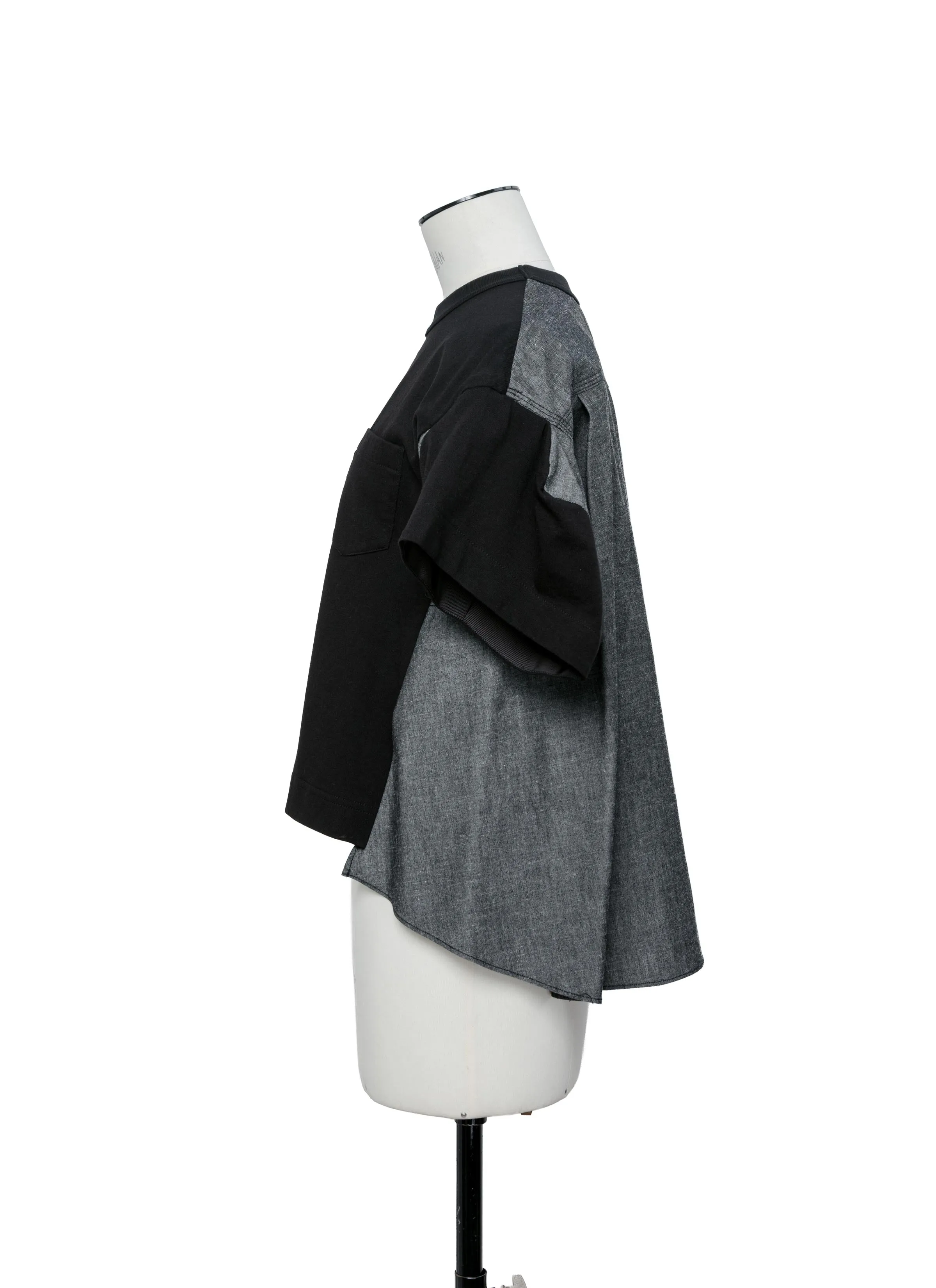 Light Weight Denim x Cotton Jersey T-Shirt sold by Sacai product image thumbnail 2