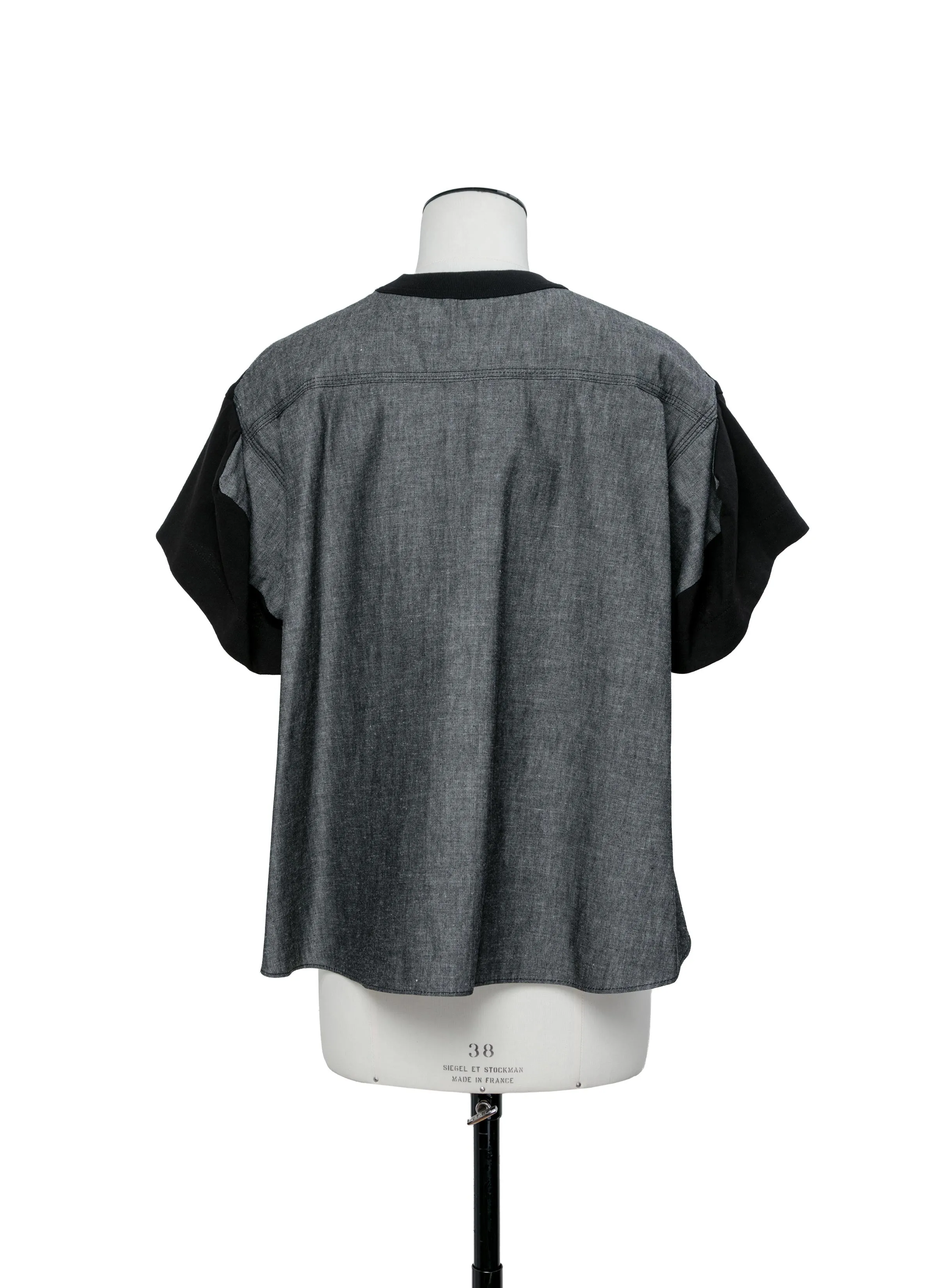 Light Weight Denim x Cotton Jersey T-Shirt sold by Sacai product image thumbnail 3