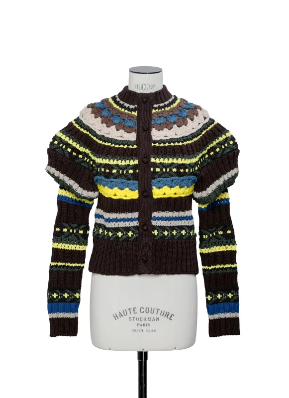 Mix Knit Cardigan sold by Sacai
