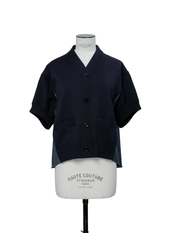Denim x Knit Cardigan sold by Sacai