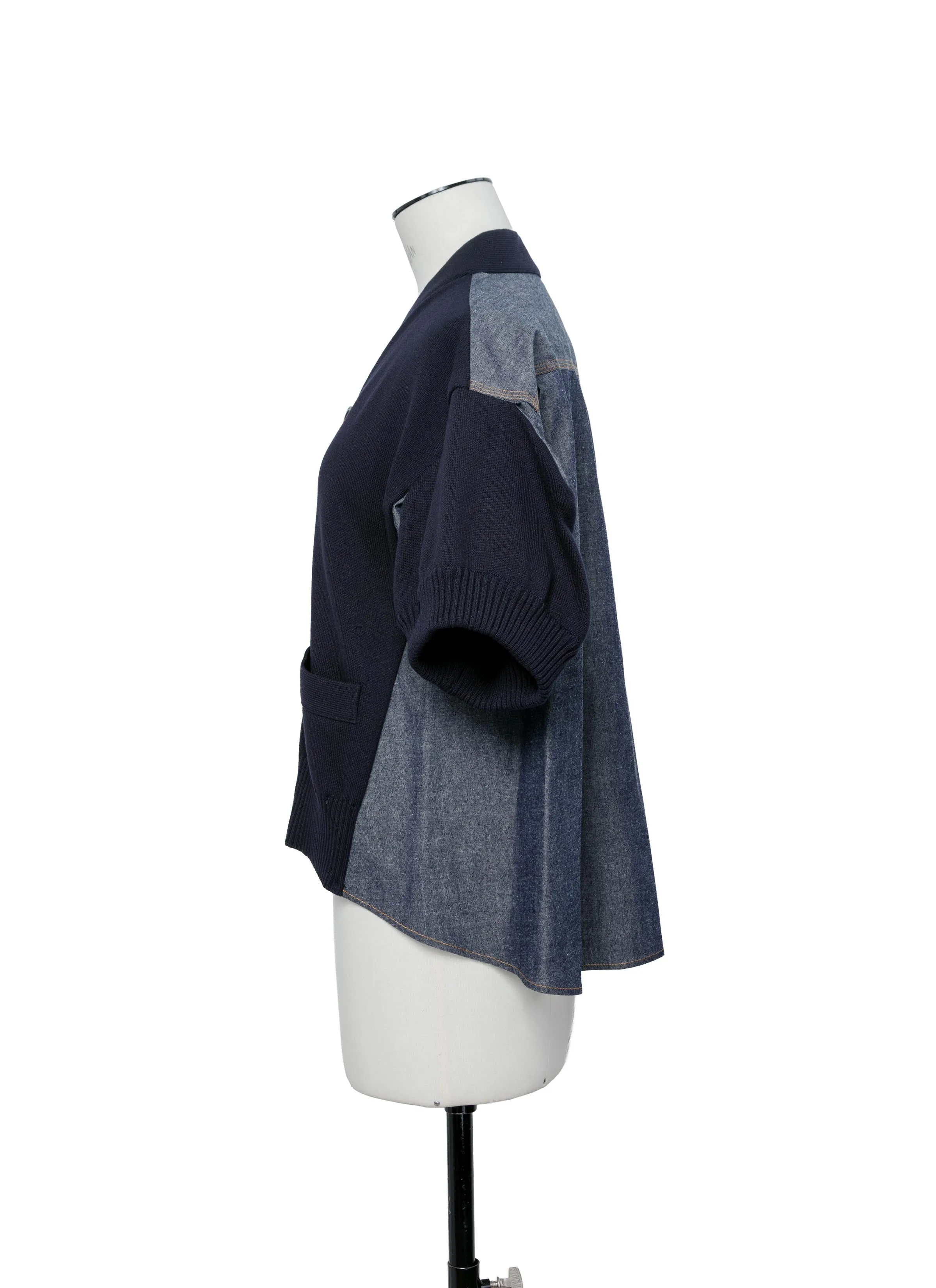 Denim x Knit Cardigan sold by Sacai product image thumbnail 2