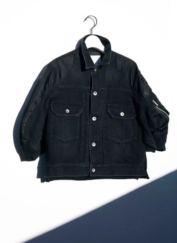 Denim x Nylon Twill Jacket sold by Sacai