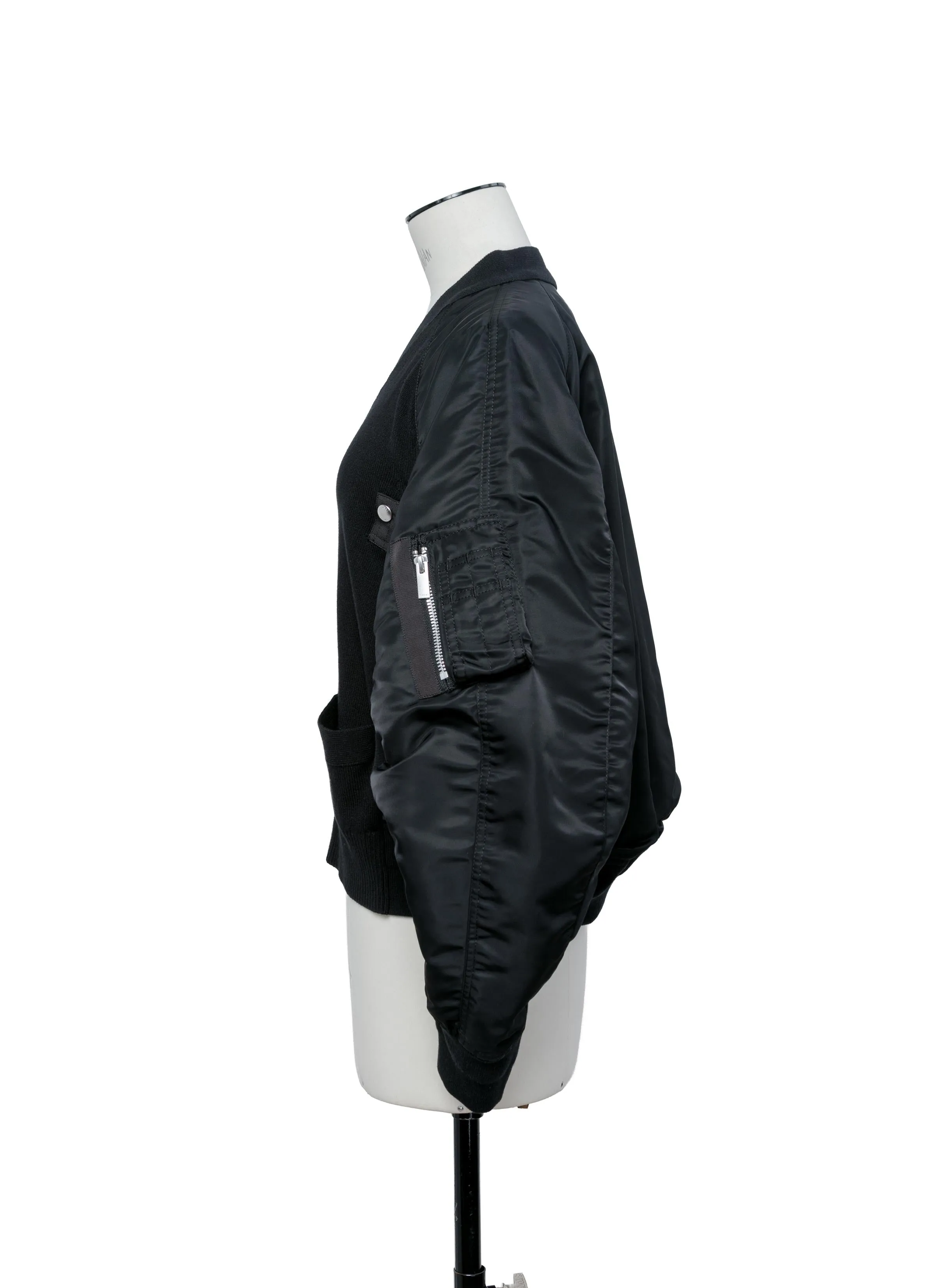 Nylon Twill x Knit Cardigan sold by Sacai product image thumbnail 2