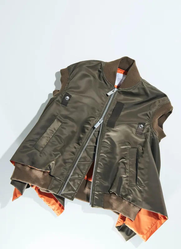 Nylon Twill Vest sold by Sacai