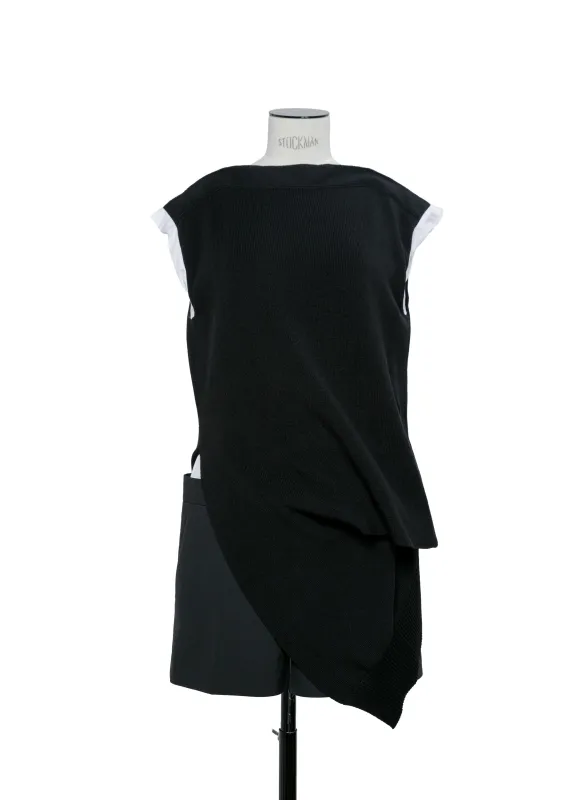 Suiting x Knit Dress made by Sacai