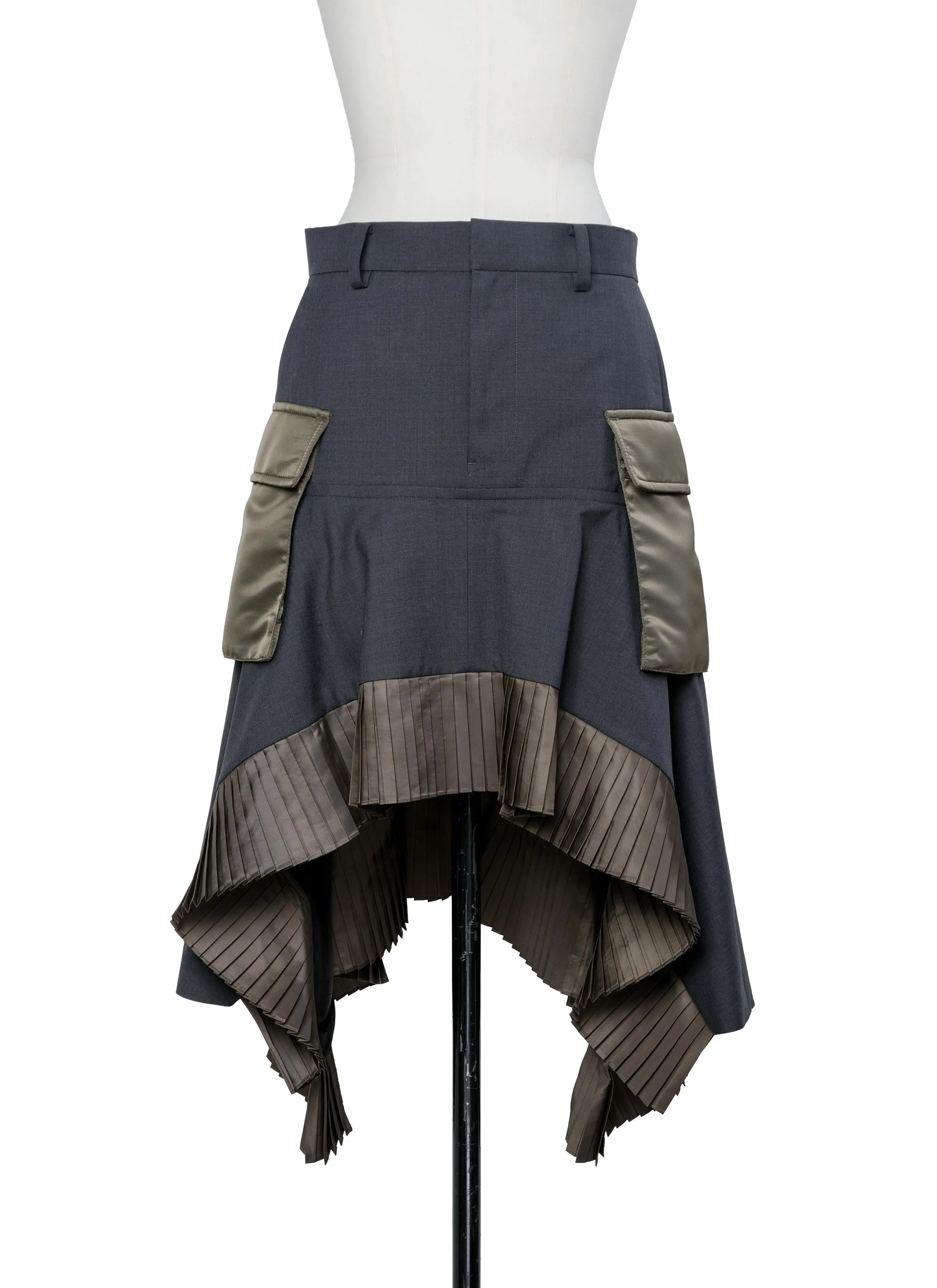 Suiting x Nylon Twill Skirt sold by Sacai product image thumbnail 2