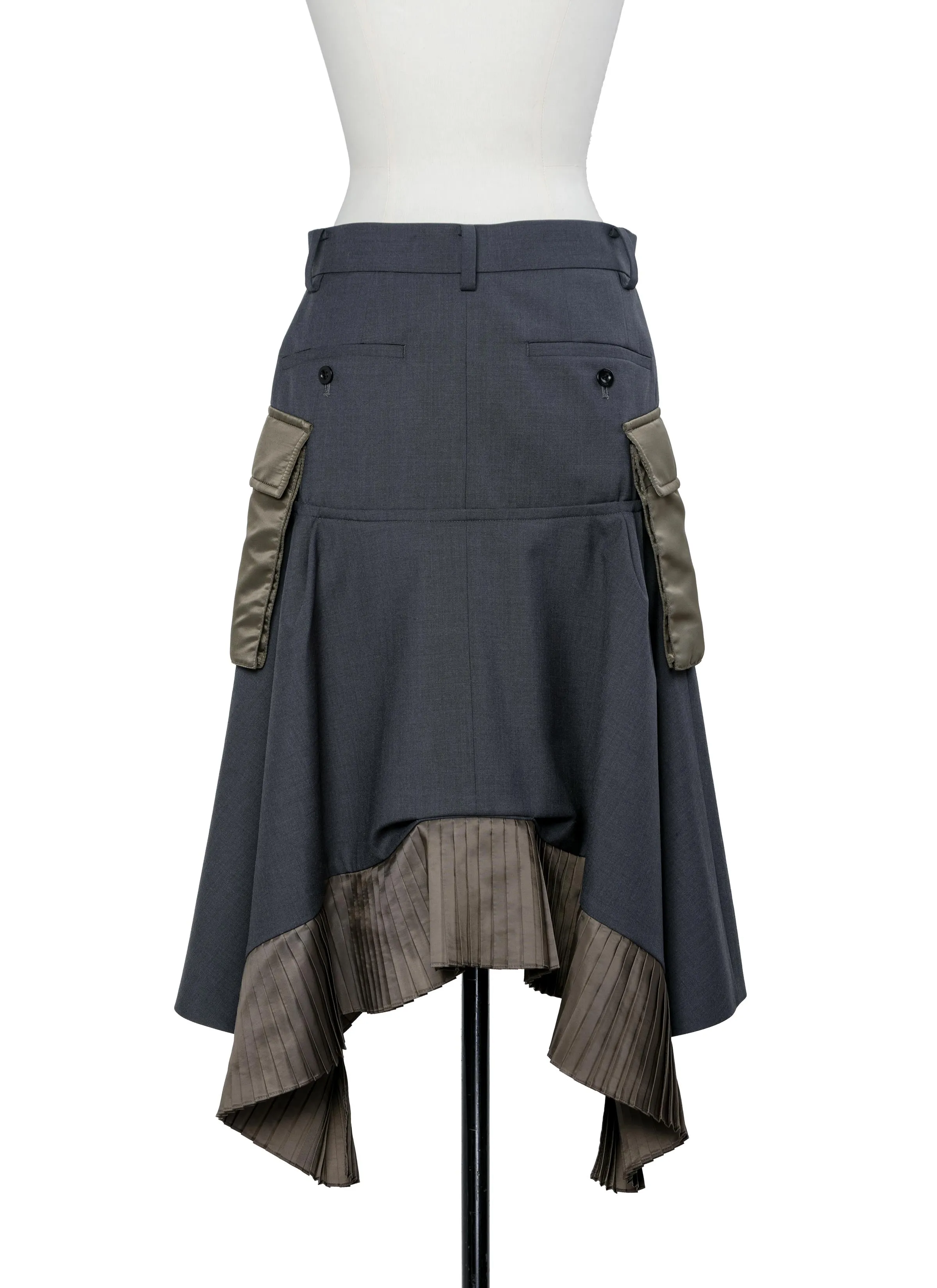 Suiting x Nylon Twill Skirt sold by Sacai product image thumbnail 4