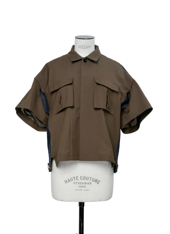 Suiting x Denim Shirt made by Sacai