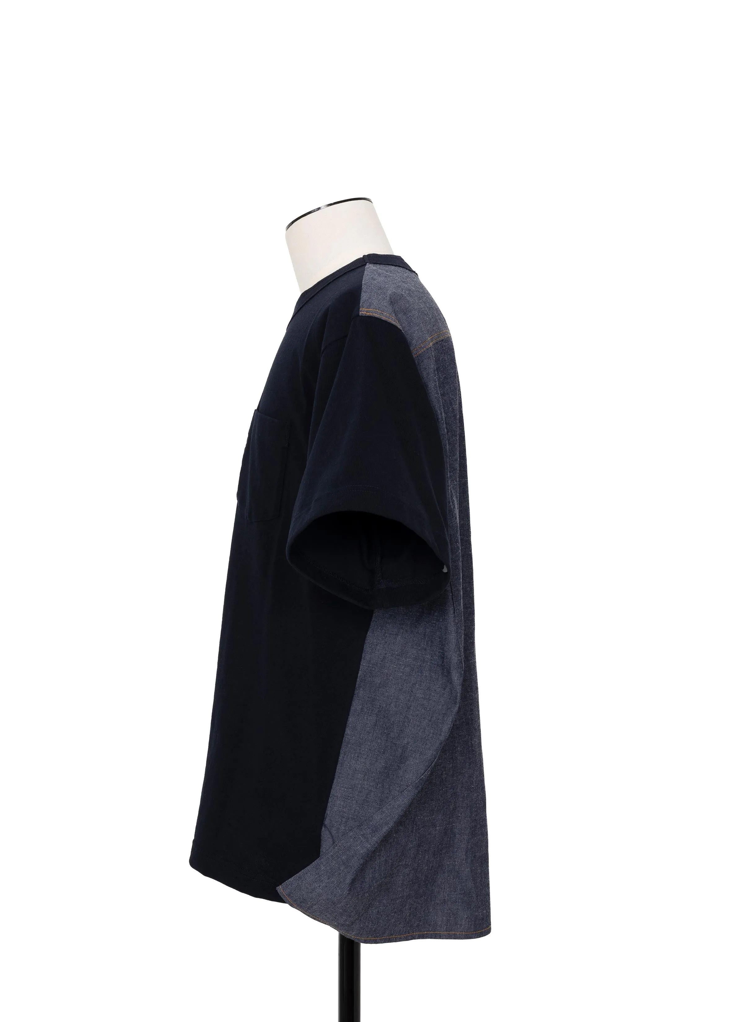 Light Weight Denim x Cotton Jersey T-Shirt sold by Sacai product image thumbnail 2