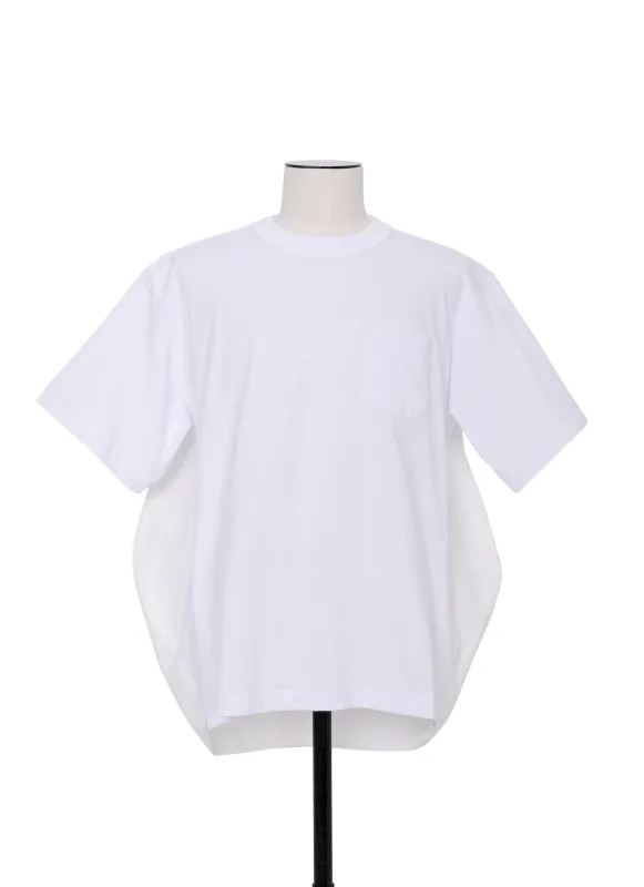 Light Weight Denim x Cotton Jersey T-Shirt sold by Sacai